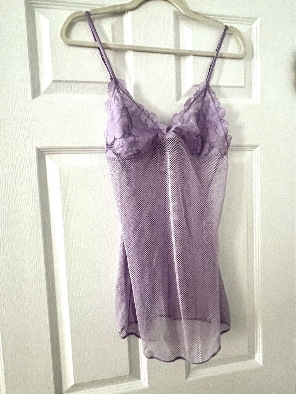 Savage X Fenty Lavender Lace & Mesh Chemise